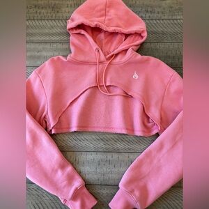 Ryderwear Blush Pink Cropped Hoodie